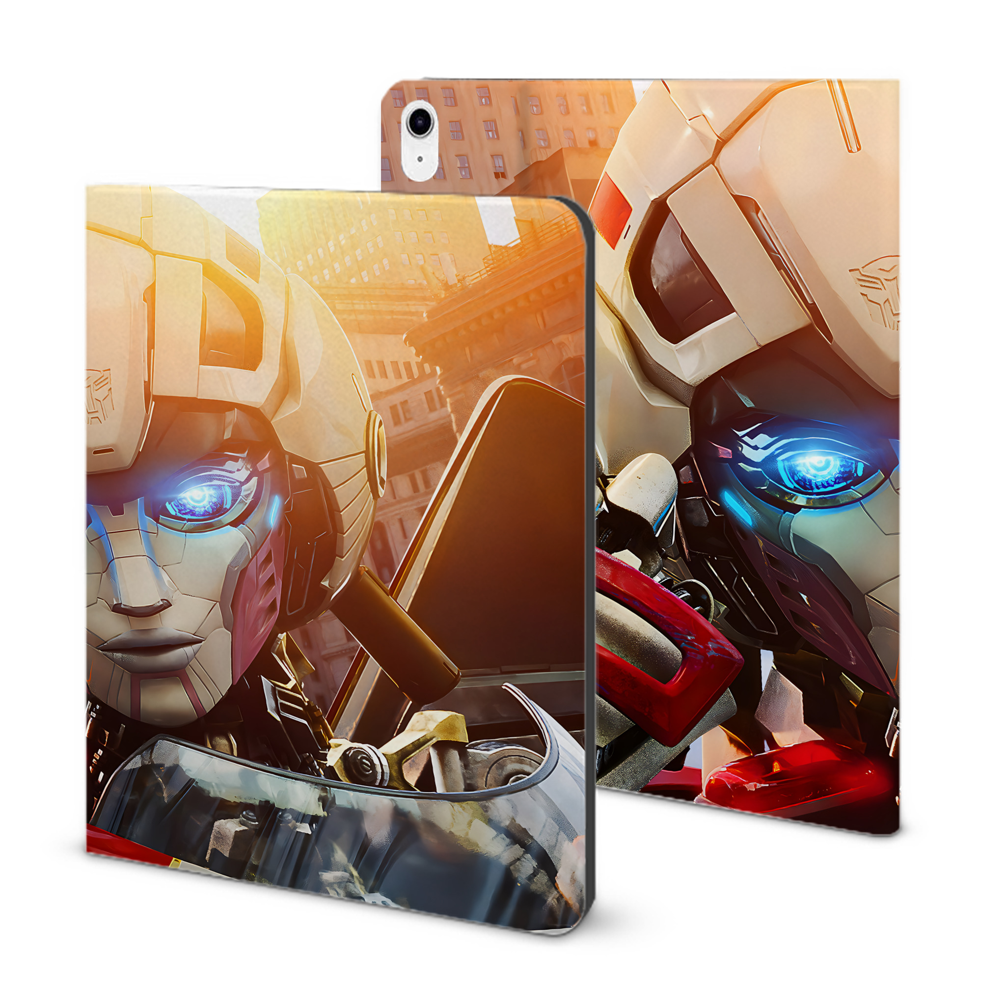 （画像用） Transformers トランスフォーマー IPad ケース ブック型 PUレザー TPU 耐衝撃 軽量 薄型 ペン収納なし 全面保護 IPad 各モデル対応
